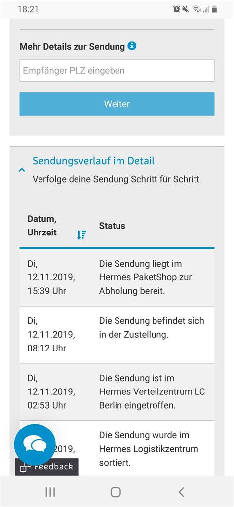 hermes paket im verteilerzentrum abholen|paket abholen in zielregion.